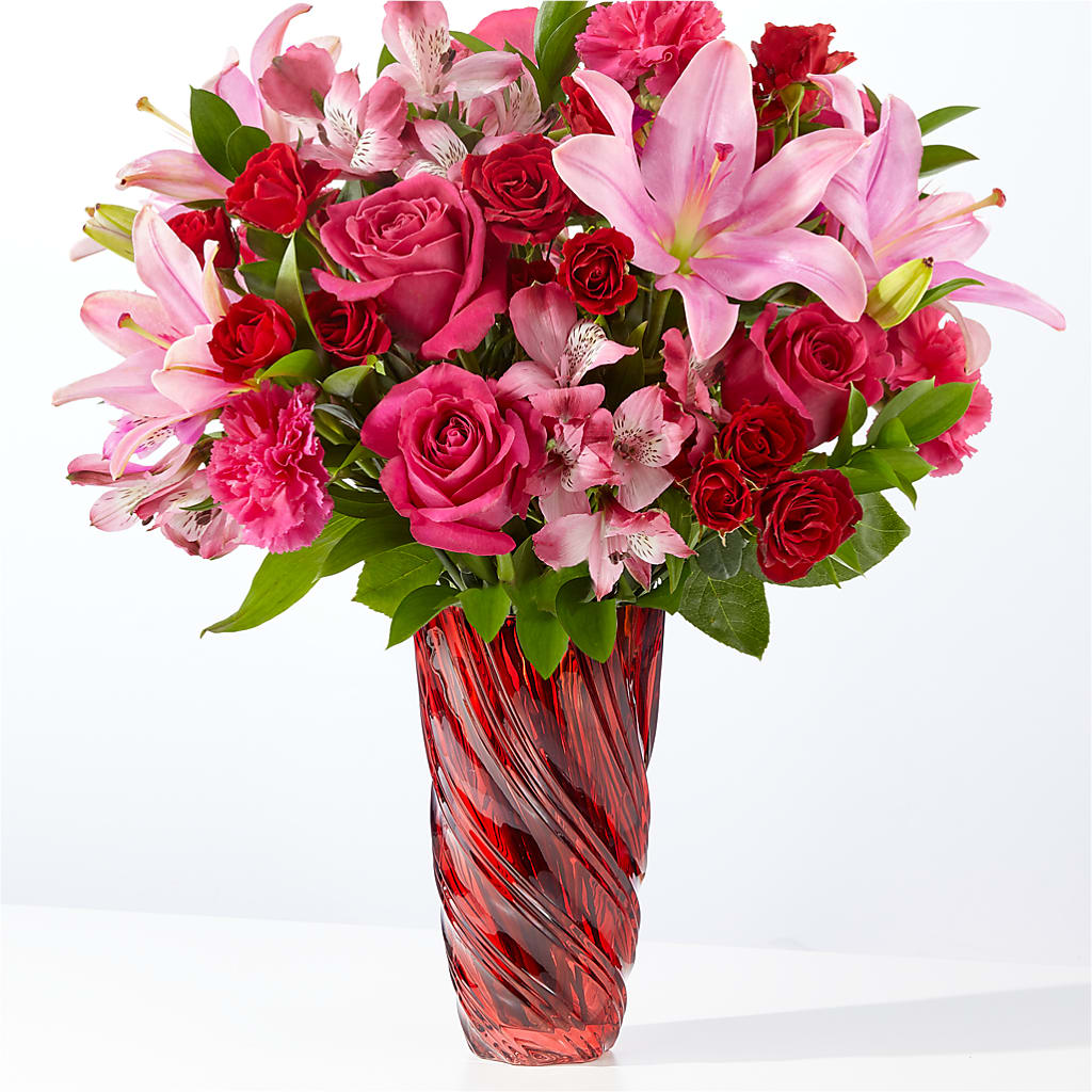 In Love Bouquet with Luxe Swirl Vase – The Country Florist, Armour SD