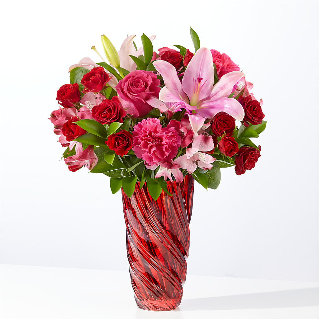 In Love Bouquet with Luxe Swirl Vase – The Country Florist, Armour SD