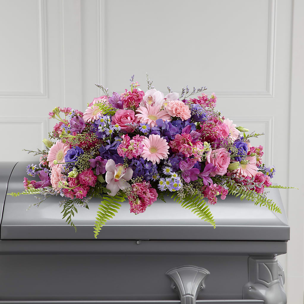 Glorious Garden Casket Spray – The Country Florist, Armour SD