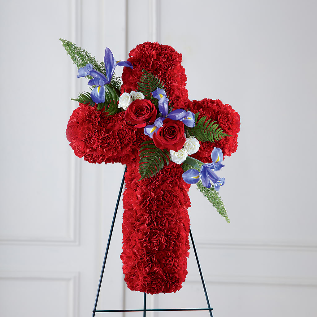 Faithful Hero Floral Cross – The Country Florist, Armour SD