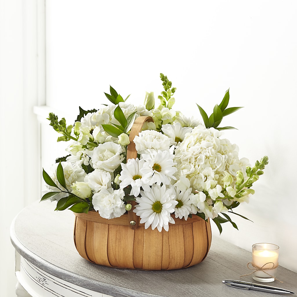Pure Ivory Basket – The Country Florist, Armour SD