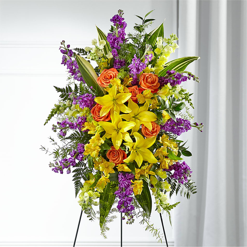 Thoughtful Prayers Standing Spray – The Country Florist, Armour SD