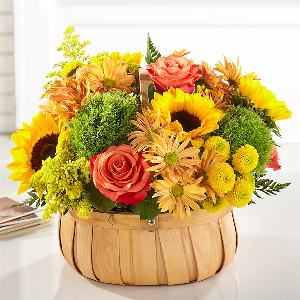 Harvest Sunflower Basket – The Country Florist, Armour SD