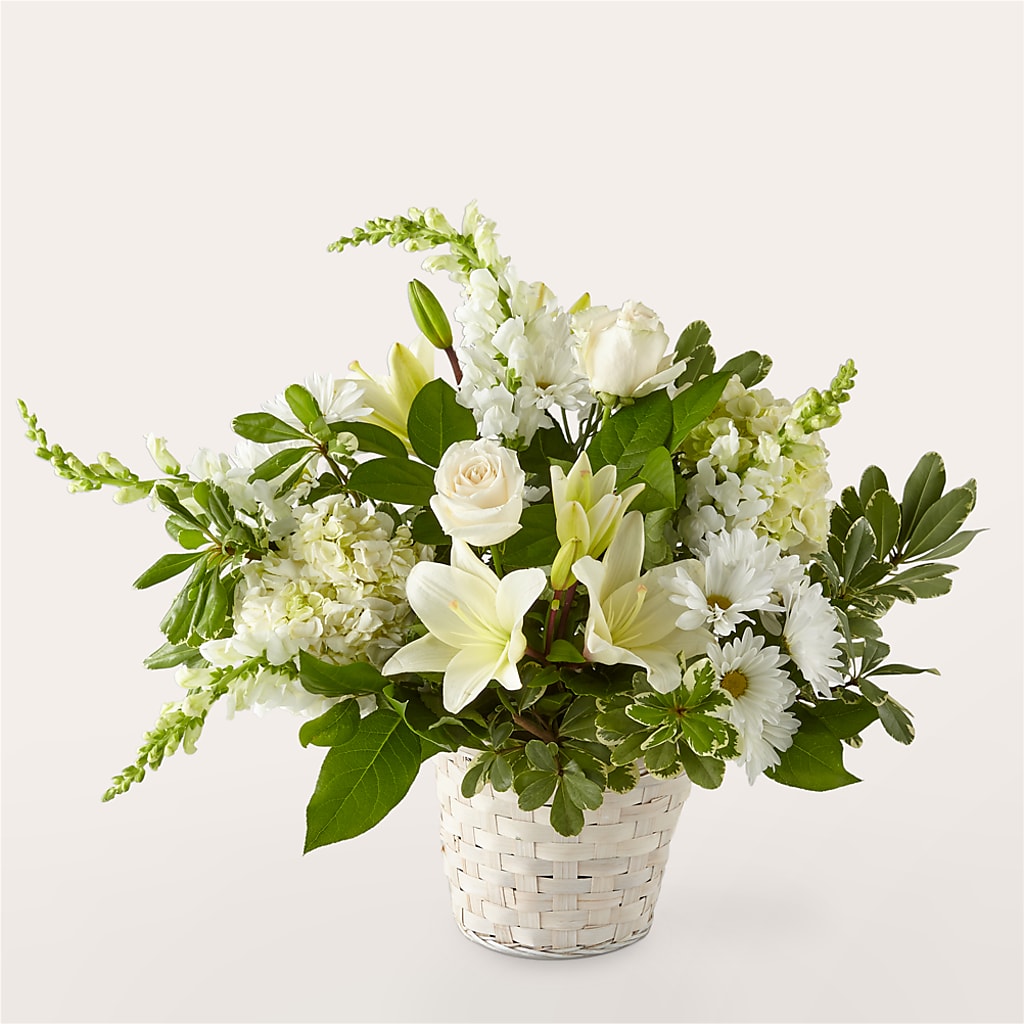 Ivory Elegance Floral Basket – The Country Florist, Armour SD