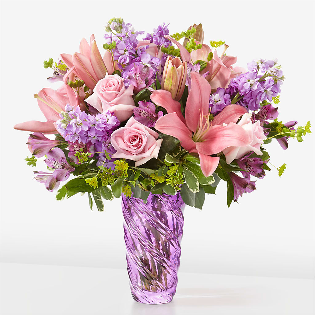 Precious Petals Bouquet with Luxe Swirl Vase – The Country Florist, Armour SD