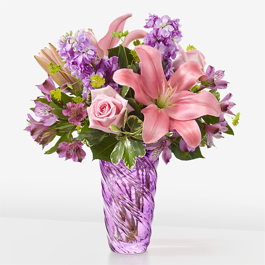 Precious Petals Bouquet with Luxe Swirl Vase – The Country Florist, Armour SD