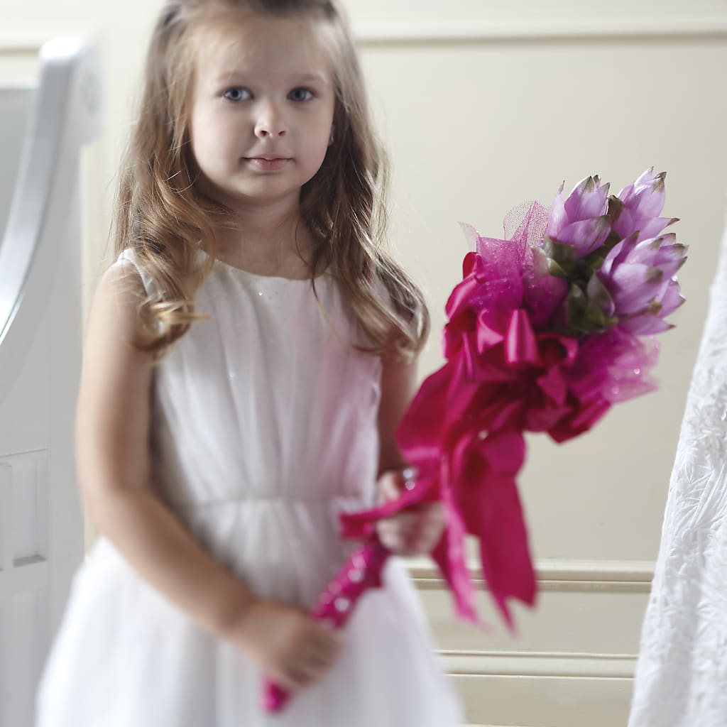 Sparkle Pink Flower Girl Bouquet – The Country Florist, Armour SD