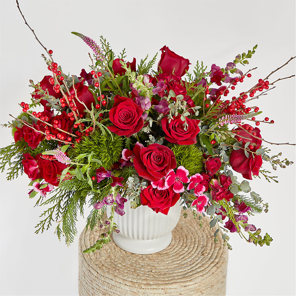 Big Red Bow Bouquet –  The Country Florist, Armour SD