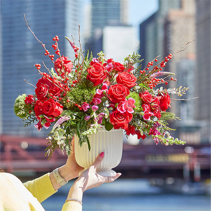Big Red Bow Bouquet –  The Country Florist, Armour SD