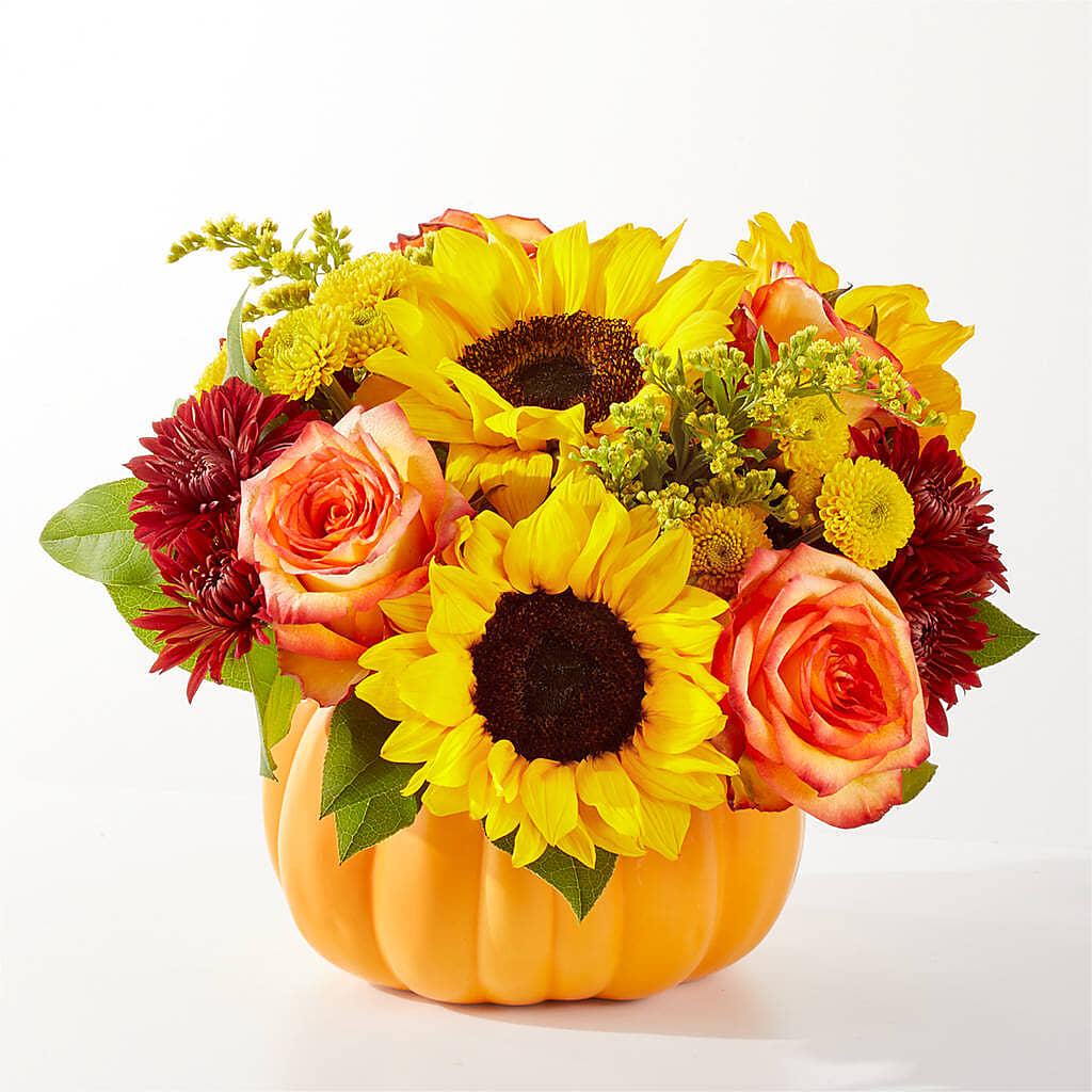 Golden Gourd Pumpkin Bouquet –  The Country Florist, Armour SD