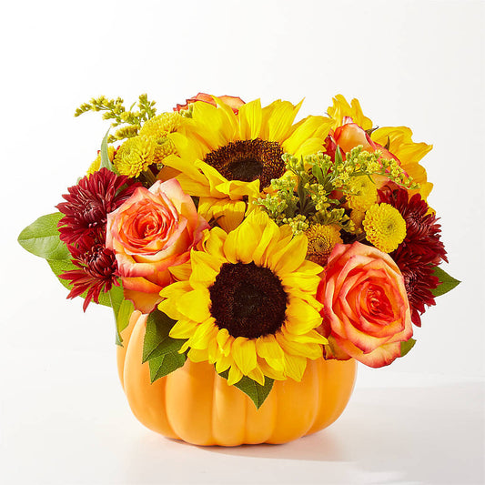 Golden Gourd Pumpkin Bouquet –  The Country Florist, Armour SD