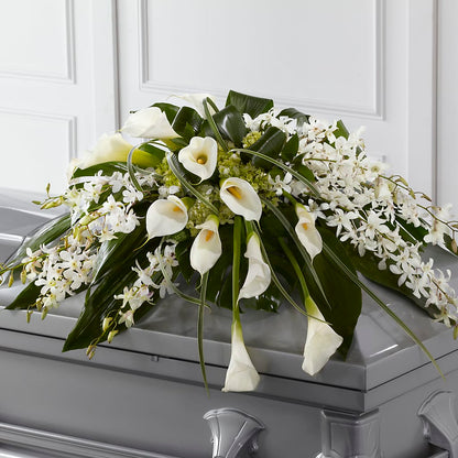 Angel Wings Casket Spray –  The Country Florist, Armour SD