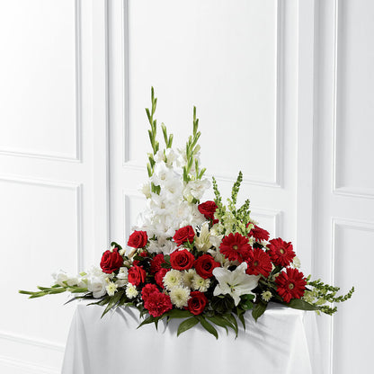 Crimson & White Arrangement –  The Country Florist, Armour SD