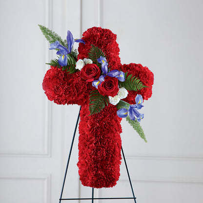Faithful Hero Floral Cross –  The Country Florist, Armour SD