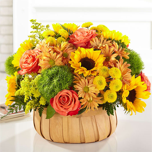Harvest Sunflower Basket –  The Country Florist, Armour SD