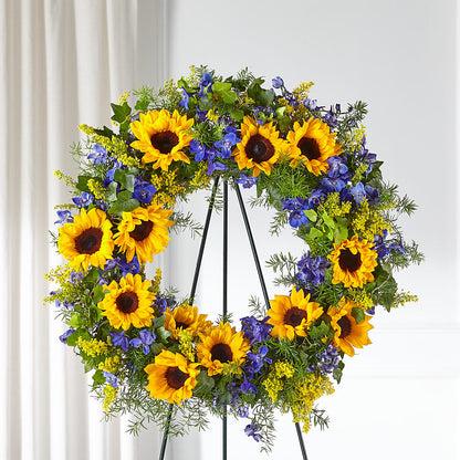 Bright Rays Wreath –  The Country Florist, Armour SD