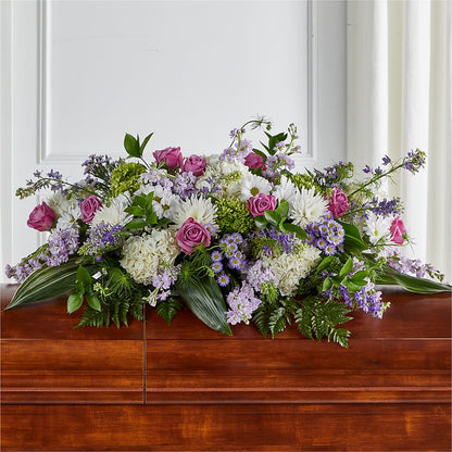 Meadows of Serenity Casket Spray –  The Country Florist, Armour SD