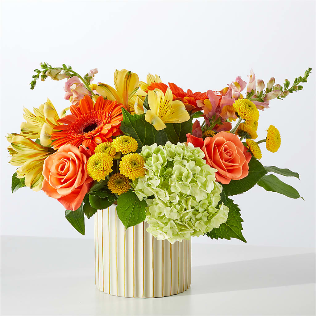 Autumn Sunshine Bouquet with Ivory Vase –  The Country Florist, Armour SD