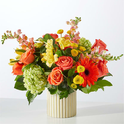 Autumn Sunshine Bouquet with Ivory Vase –  The Country Florist, Armour SD