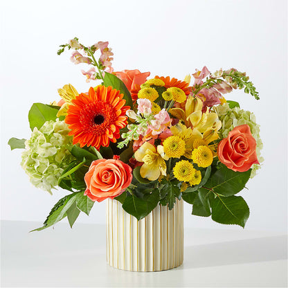 Autumn Sunshine Bouquet with Ivory Vase –  The Country Florist, Armour SD