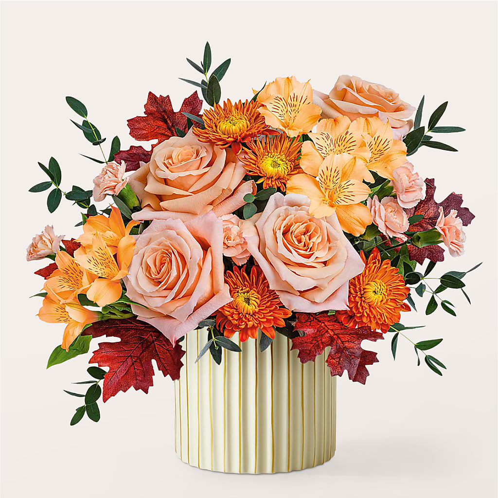 Spiced Latte Bouquet with Ivory Vase –  The Country Florist, Armour SD