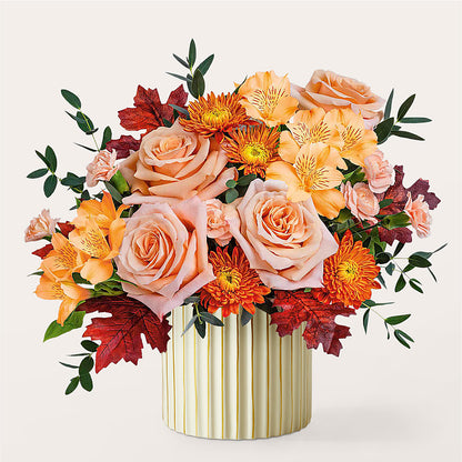 Spiced Latte Bouquet with Ivory Vase –  The Country Florist, Armour SD