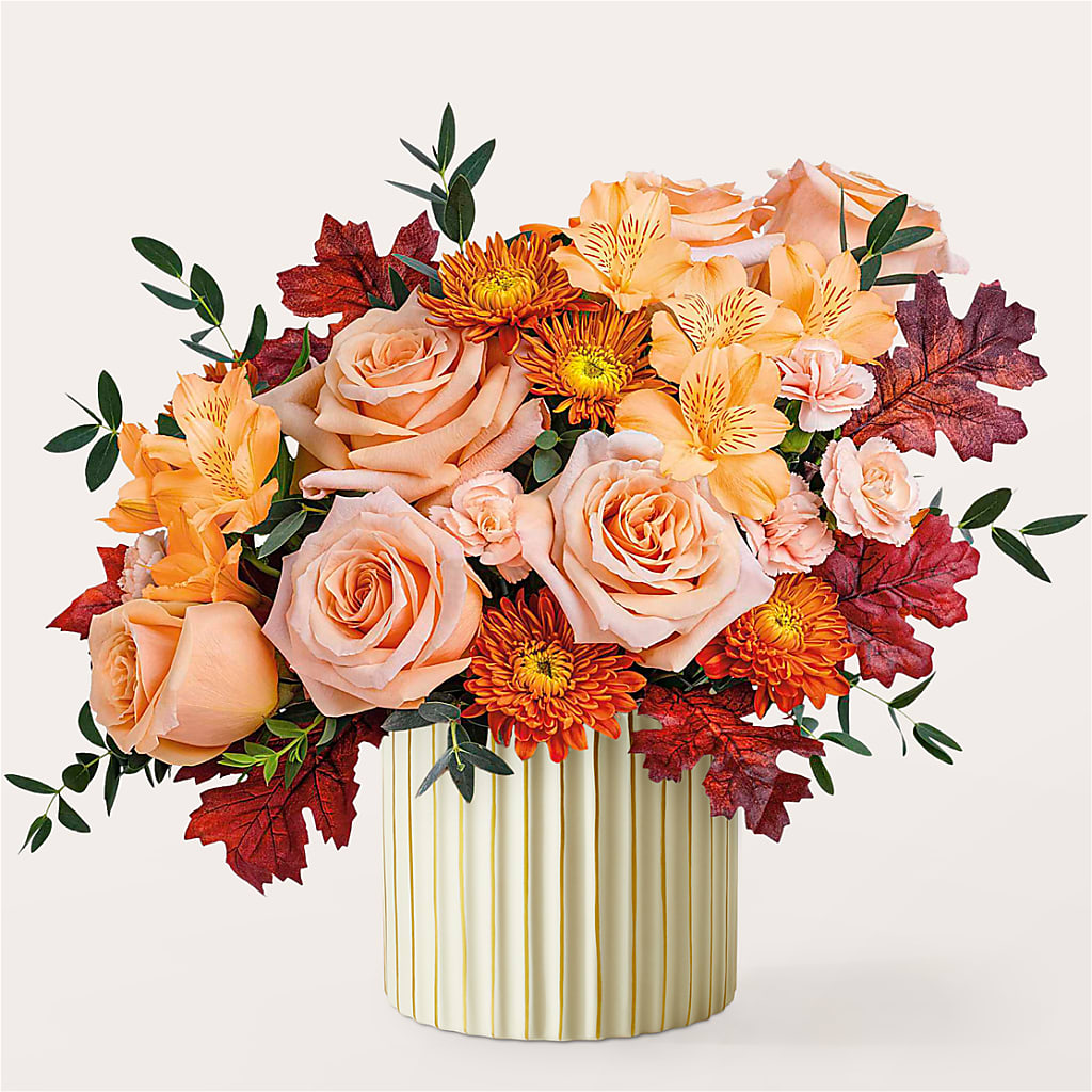 Spiced Latte Bouquet with Ivory Vase –  The Country Florist, Armour SD