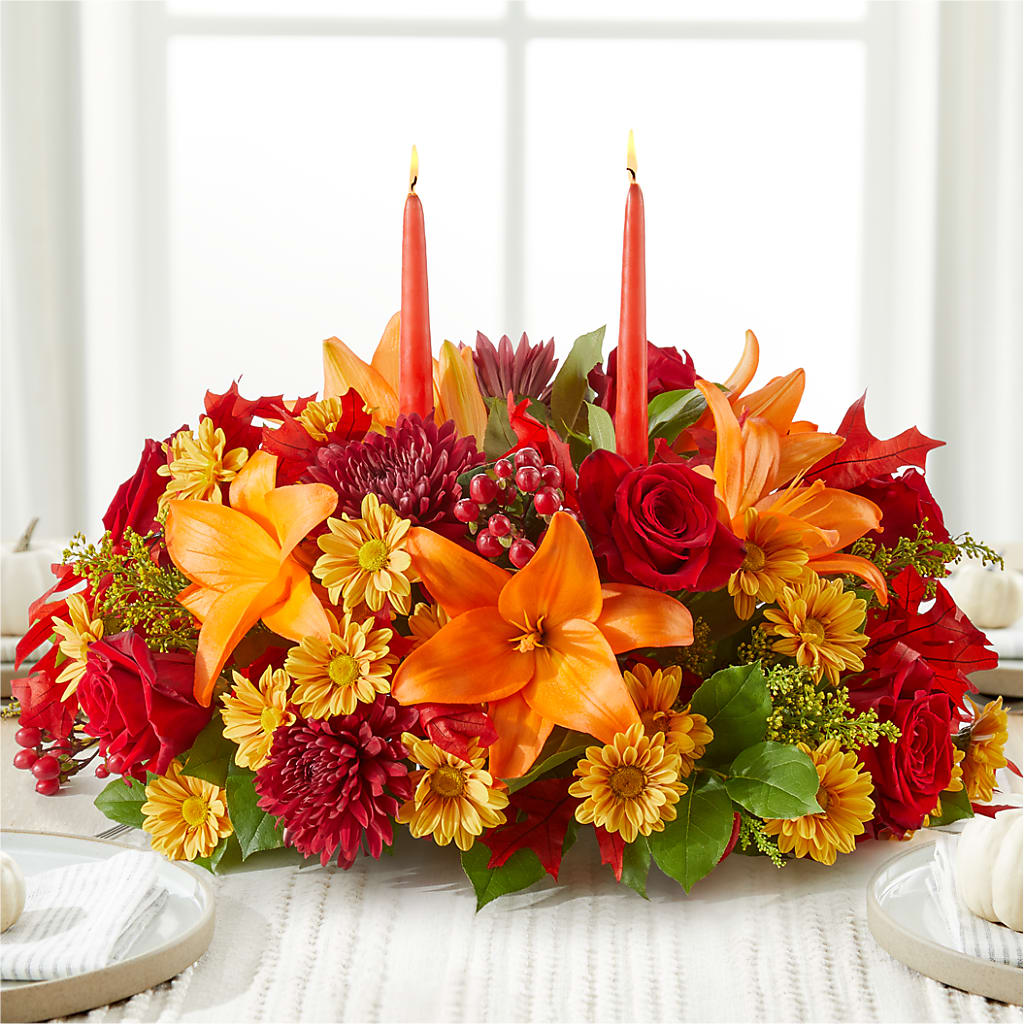 Autumn's Embrace Centerpiece –  The Country Florist, Armour SD