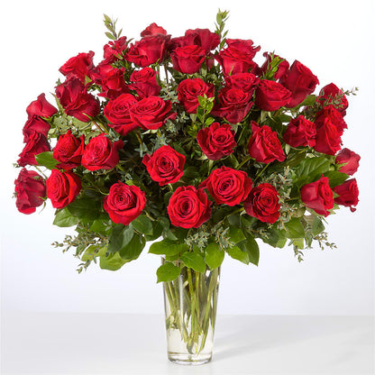 Forever Yours Fifty Stem Red Rose Bouquet –  The Country Florist, Armour SD