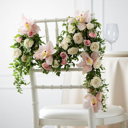 Orchid Rose Chair Décor –  The Country Florist, Armour SD