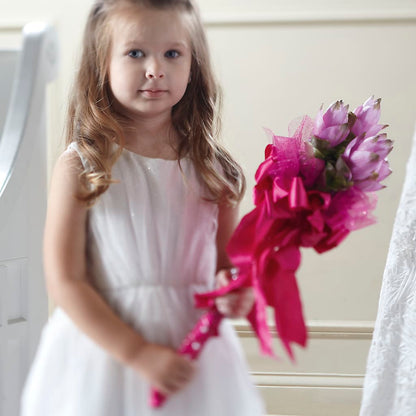 Sparkle Pink Flower Girl Bouquet –  The Country Florist, Armour SD